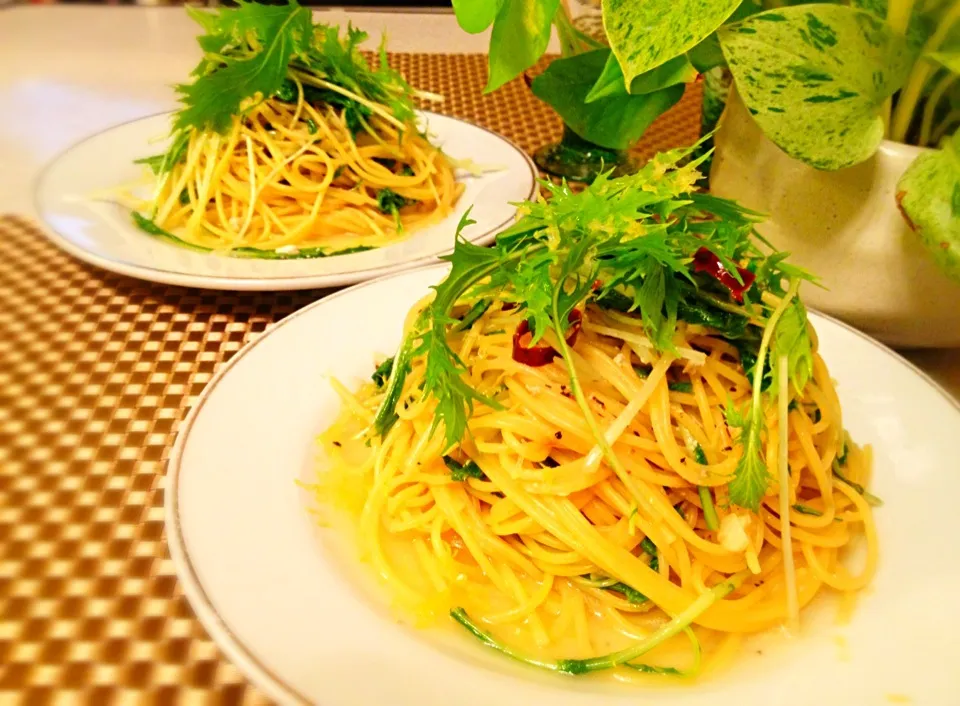 Snapdishの料理写真:Lemon-infused aglio olio e peperoncino|Kirk Awiamさん