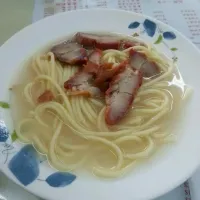 叉燒意粉：)  Hong Kong Style Char Siu Pork with spaghetti|Candy Pangさん