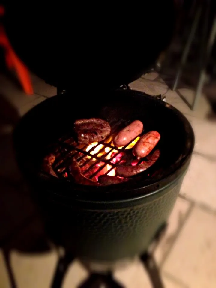 Snapdishの料理写真:Starting the mixed grill in the charcoal egg|woodfiredさん