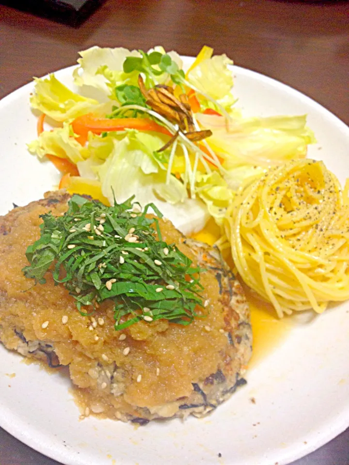 ひじきと蓮根の豆腐ハンバーグ|しほさん