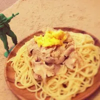 Snapdishの料理写真:冷しゃぶの冷製パスタ|mmmmikiさん