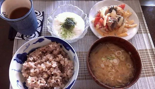 長芋&鯖缶のトマト炒め|まぐろさん