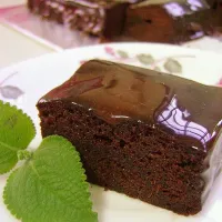 Steamed moist chocolate cake