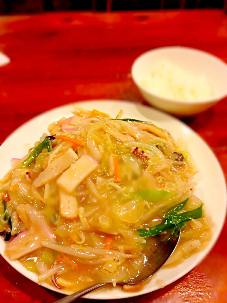 恵比寿どんく 長崎皿うどん 焼き太麺|tonさん