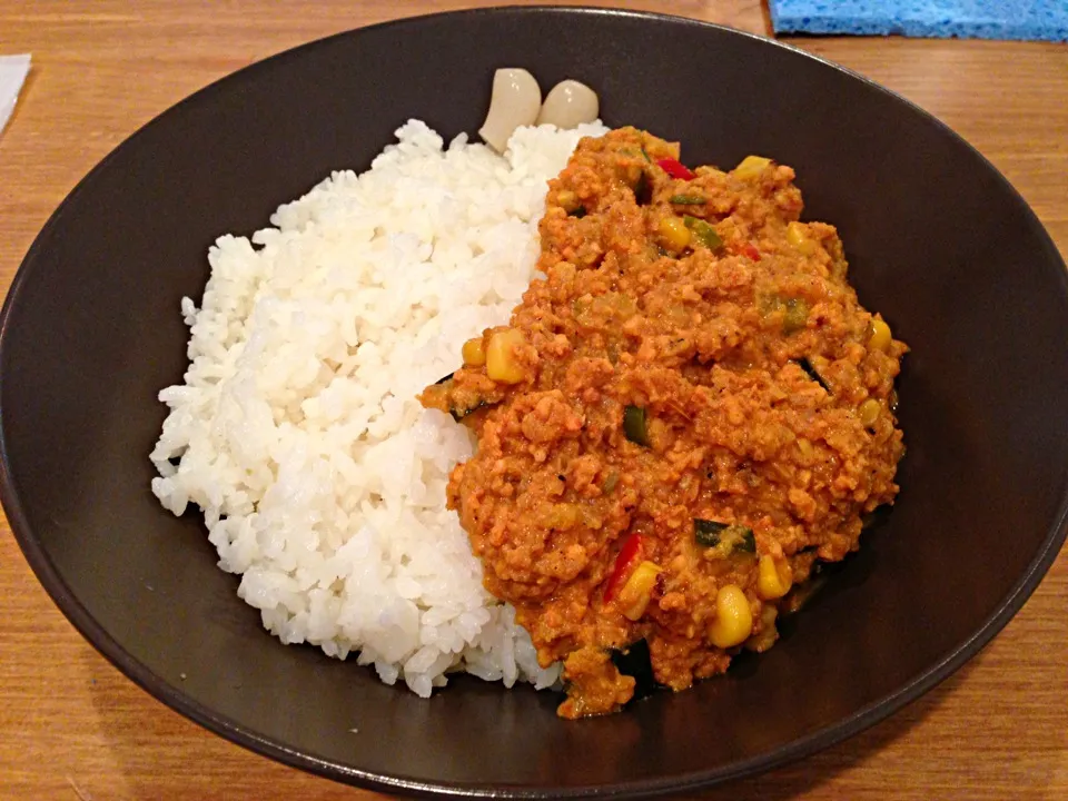 夏野菜のトリプルペッパーキーマカレー@コスギカレー|カリー仙人さん