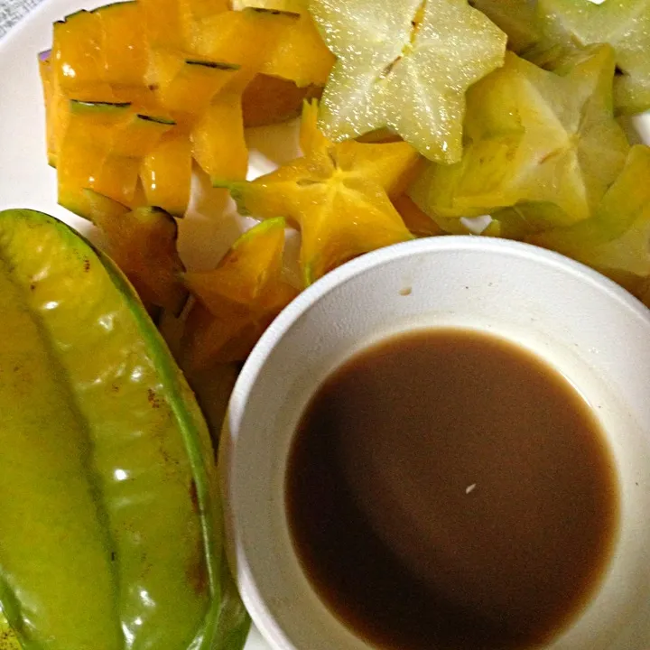 Star Fruit with Anchovy sauce :)|jettさん