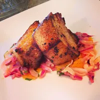 Snapdishの料理写真:Hard cider braised pork belly, sweet fennel slaw|Ryan Kleinschmidt-Heckerさん