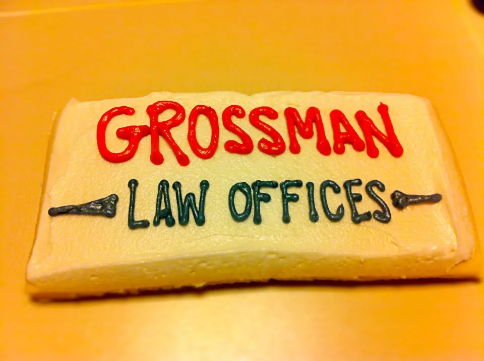 Custom cookie for Grossman law offices|Tiffini Millsさん