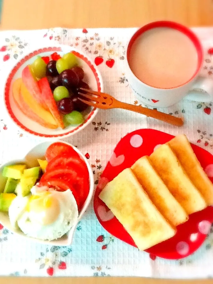 Snapdishの料理写真:モーニングプレート🍎|さとう かおりさん