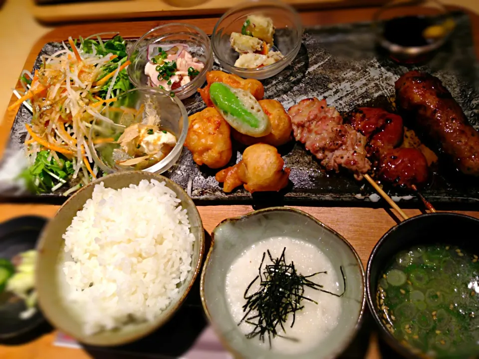 ふっくら鶏天＆焼鳥ランチ|cocoさん