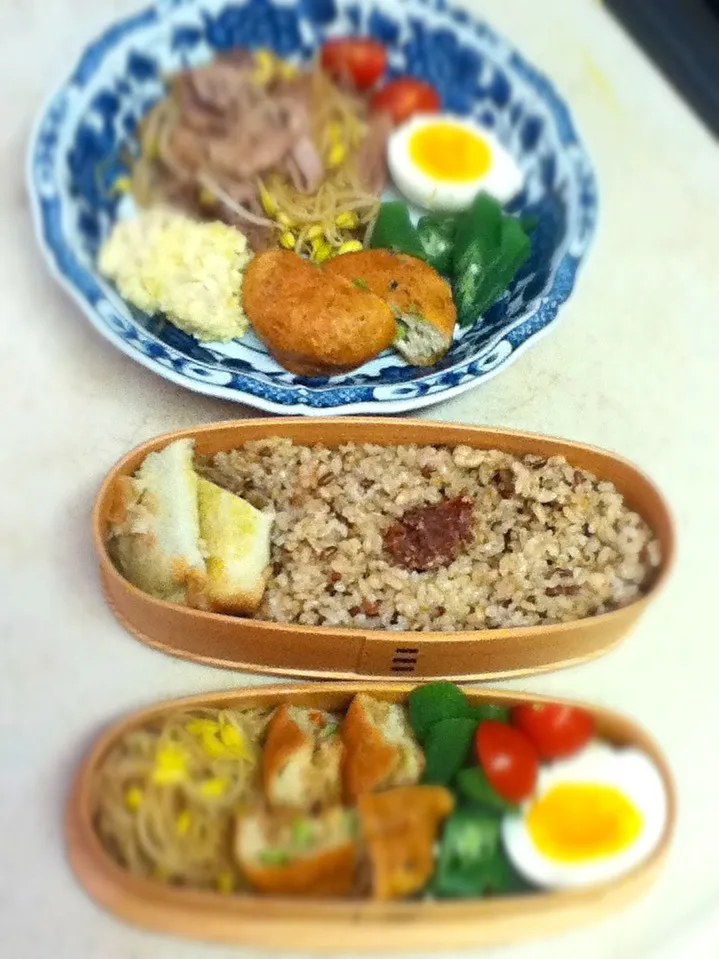 Today's lunch. box & dinner plate for daughter.|hoppycowさん