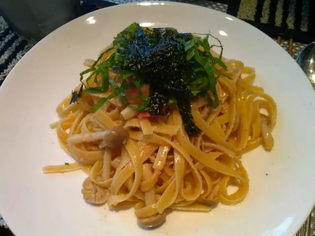 tarako pasta with shiso leaf and seaweed|maymayinloveさん