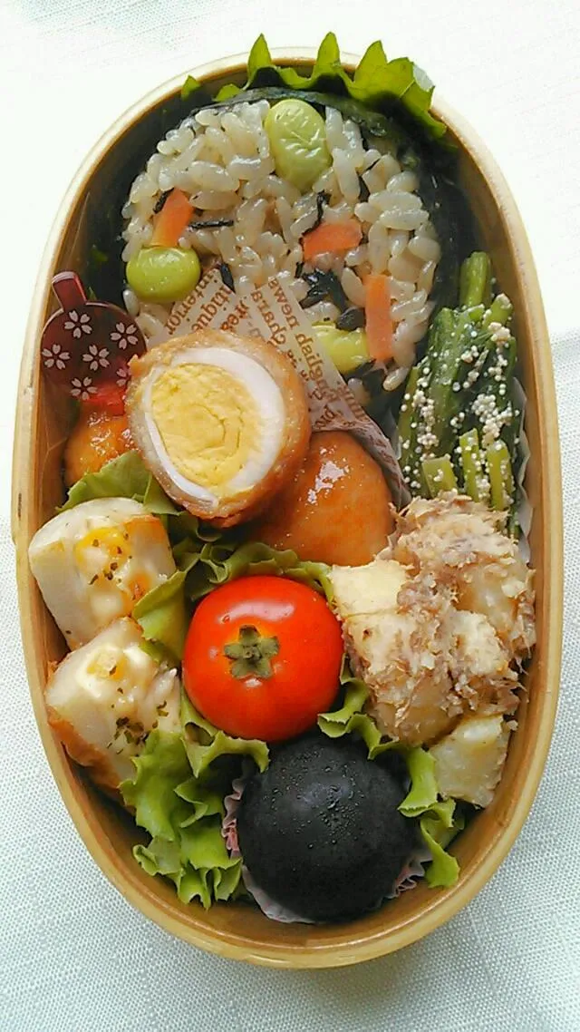 肉巻きウズラのお弁当|Akoさん