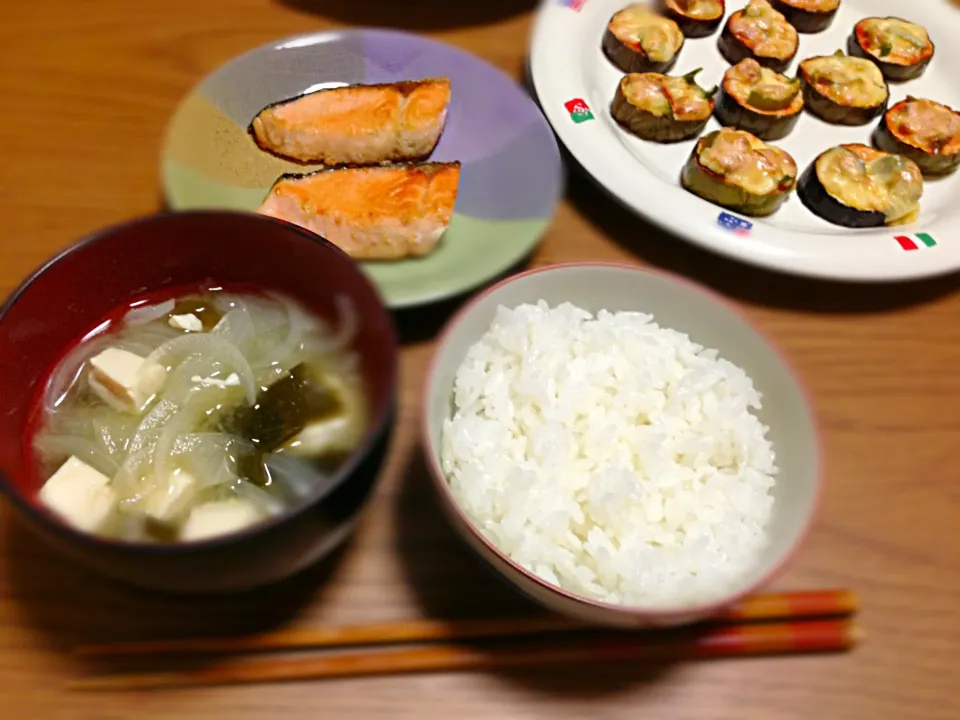 和食とピザ風ナス|こださん