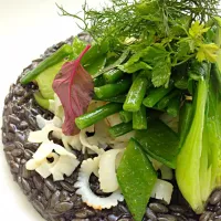 Snapdishの料理写真:squid ink risoni|michael nassarさん