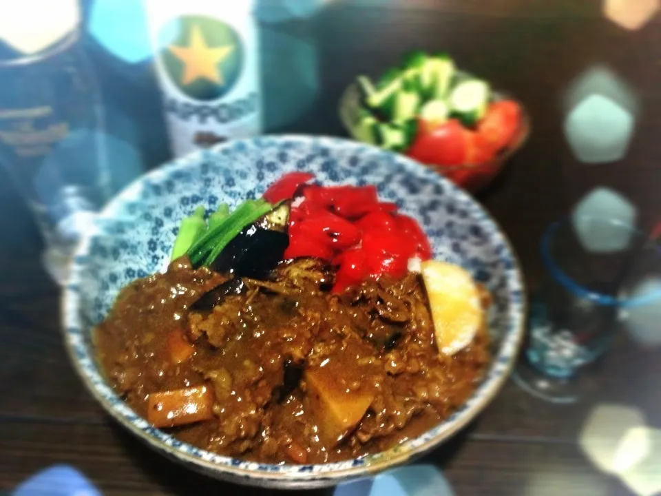 牛スジ野菜カレー|あつしさん