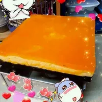 Snapdishの料理写真:orange chilled cheese cake ~~|Sally Por Li Pengさん