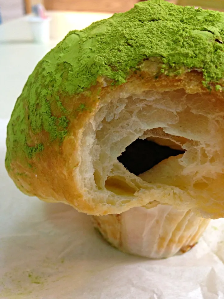 Matcha Pie Muffin with Red Bean|Marinaさん