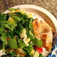 Baked tilapia & salad|Tanya Brownさん