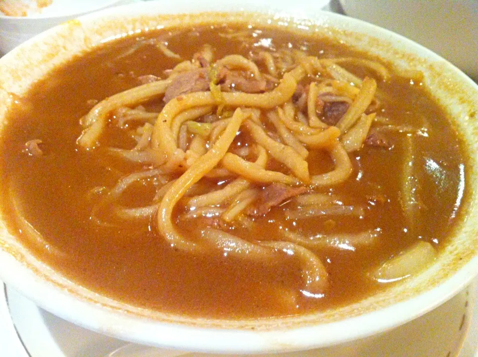 Shredded mutton noodles in soup|skyblueさん