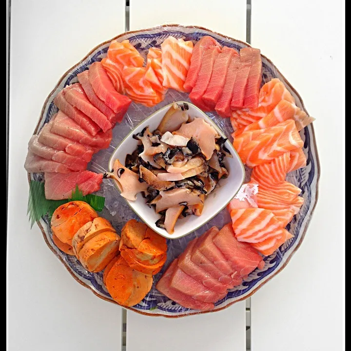 Sashimi Plate: o-toro & salmon|Ryan Kimさん