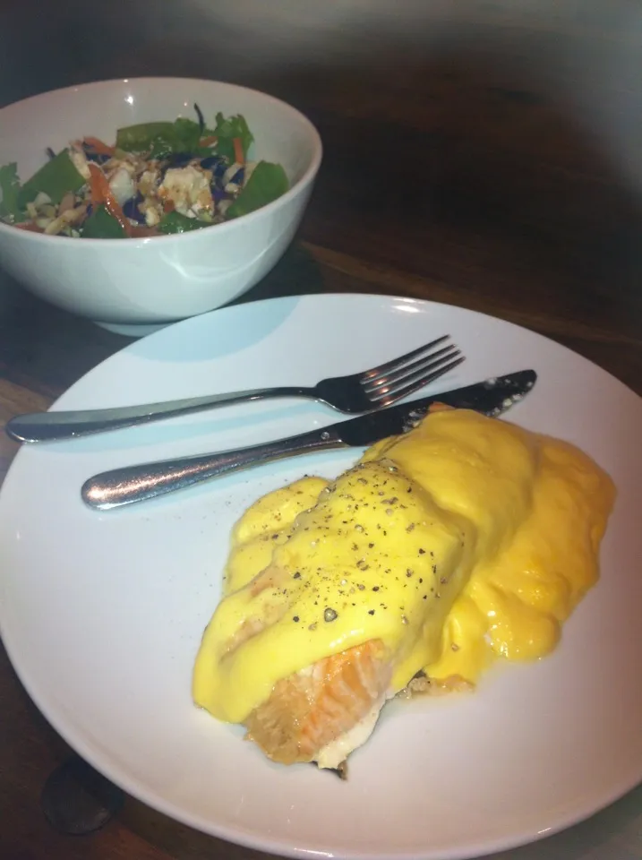 Atlantic Salmon with a hollandaise sauce|skillet girlさん