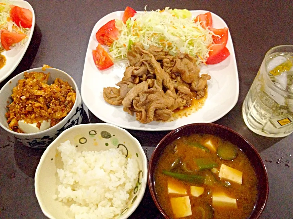 生姜焼き定食💓|市嶋すみれさん