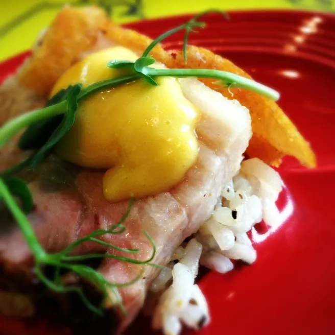 Truffles Risotto with Fried Pork|Sam: photos by iPhoneさん