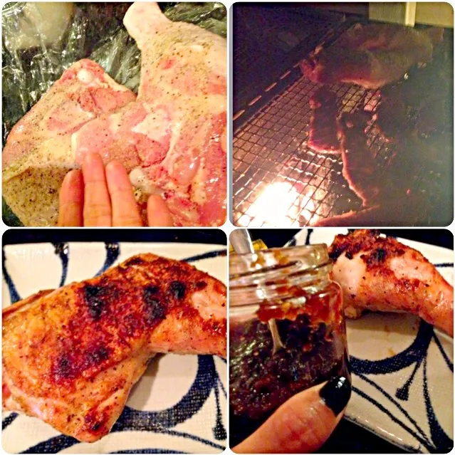 Charcoal-grilled Chicken w/iyoko's all‐purpose🔥炭火焼鳥&いよちゃんの万能ダレˉ̞̭ ( ›◡ु‹ ) ˄̻ ̊|🌈Ami🍻さん