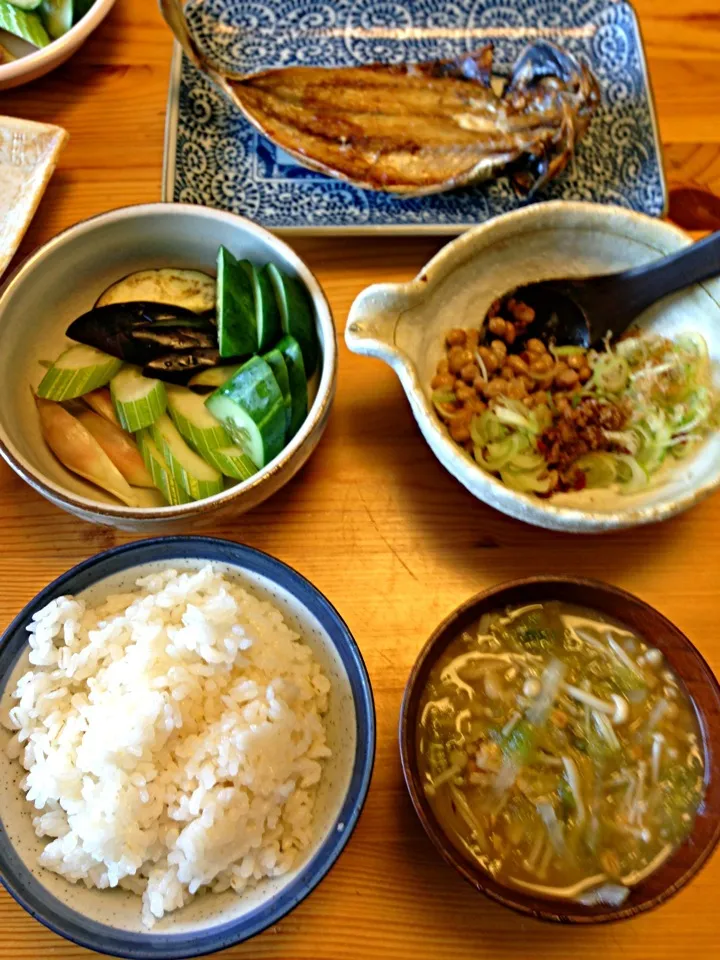 Snapdishの料理写真:健康朝食   納豆は醬油麹|Yoko Hayashiさん