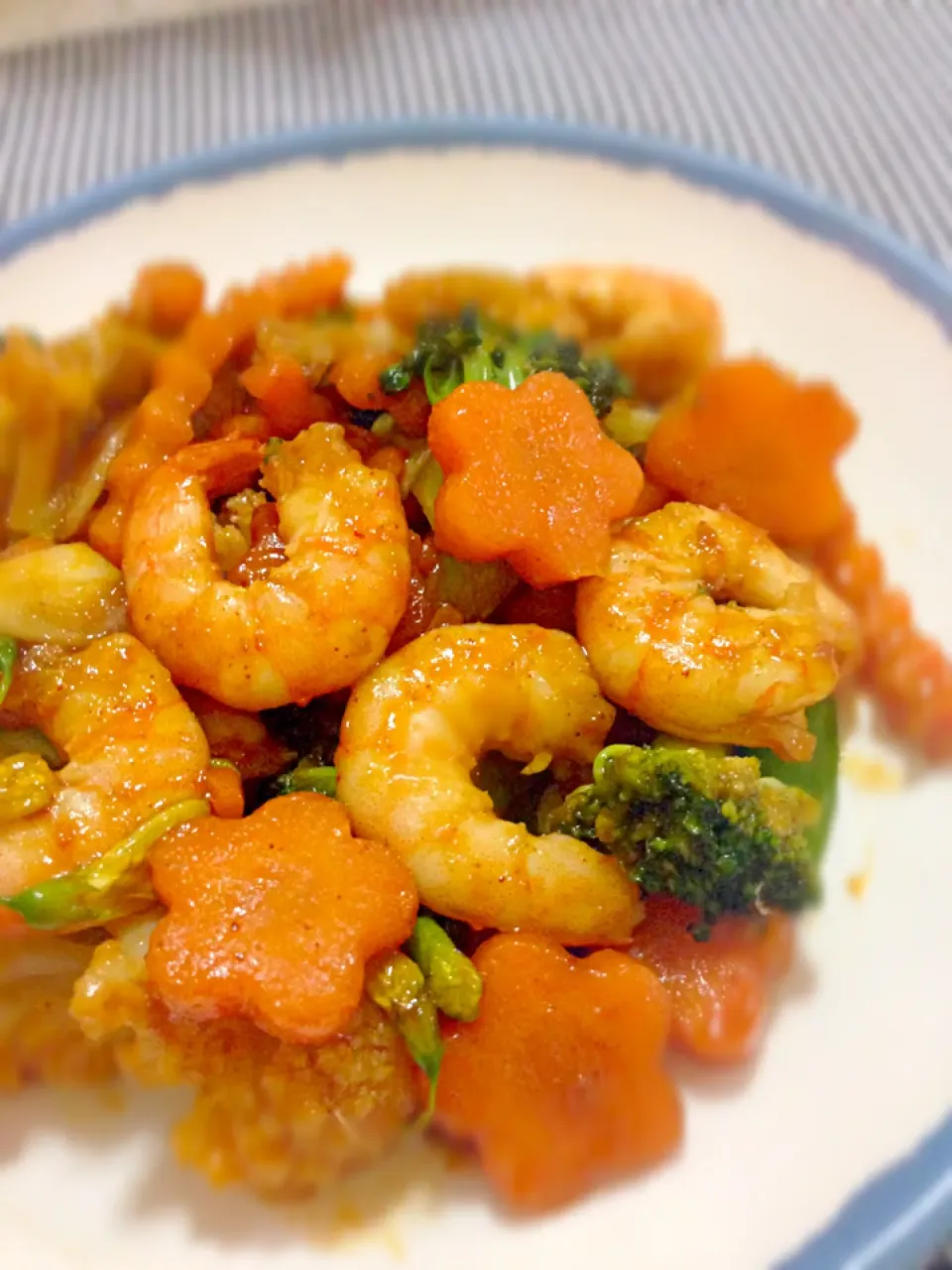 🍤 Stir fried prawns with chili paste ( กุ้งผัดน้ำพริกเผา )|🍴melody🍛🎶さん