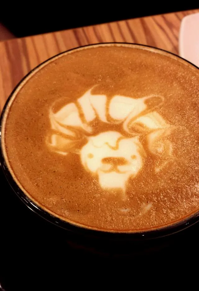 Cappuccino with cafe art|genさん