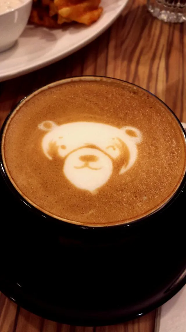 Cappuccino with cafe art|genさん