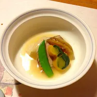 Snapdishの料理写真:鴨のワイン煮 かぼちゃと無花果添え|せぃさん