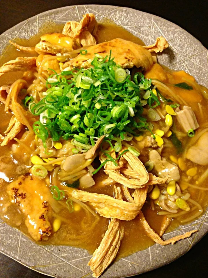 揚げ湯葉麺のもつとろみあんかけ|ユーリーさん