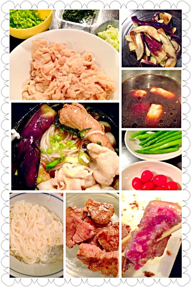 Snapdishの料理写真:Wheat Noodle☀しゃぶしゃぶそうめん by mom|🌈Ami🍻さん