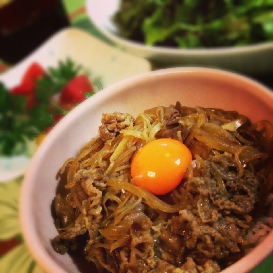 ダシダで○家の牛丼〜|志野さん