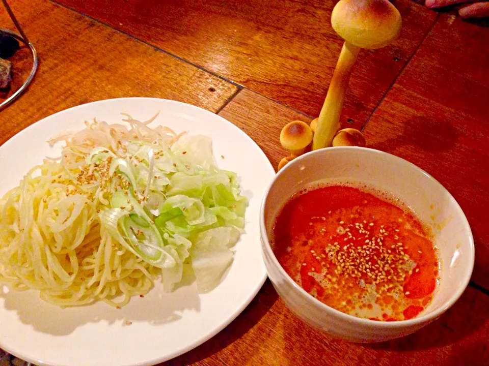 冷やし担々つけ麺！|とめっこさん