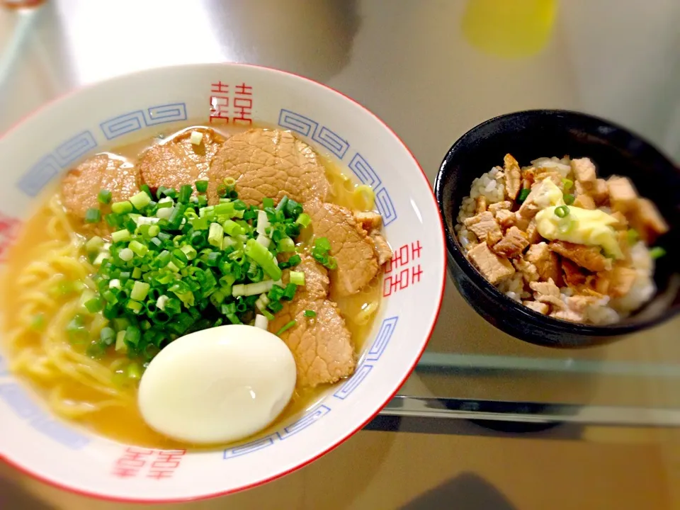 チャーシュー麺とチャーシュー丼|ぽてとさん