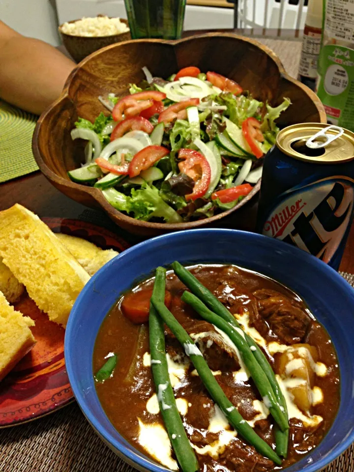 Beef Stew and Salad|yukさん