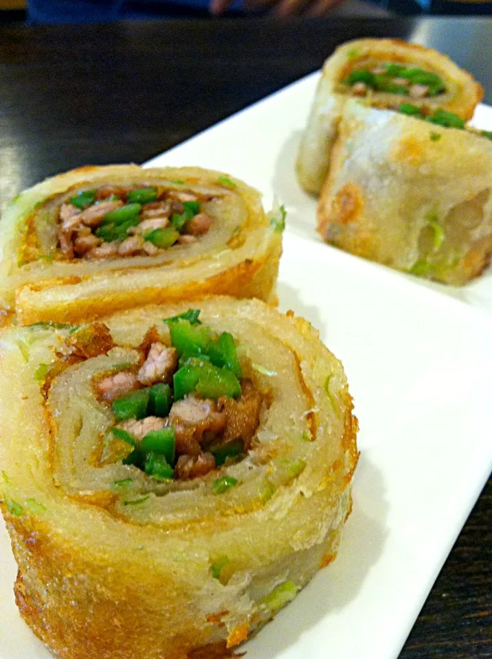 Beef & pepper scallion pancake roll|Juliee ~ ジュリーさん