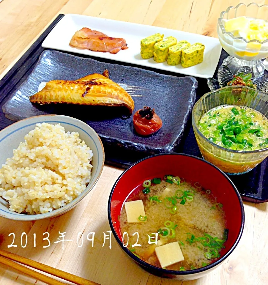 つぼ鯛のみりん焼き和朝食|ゆりえさん