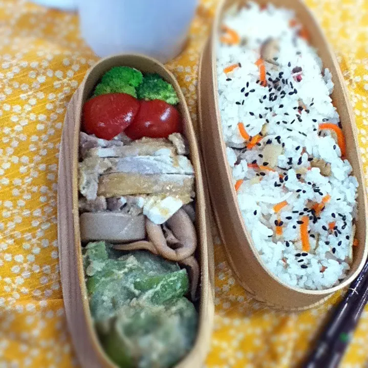 Today's my lunch box.JKは今日は始業式だけ。ランチプレート撮り忘れw|hoppycowさん