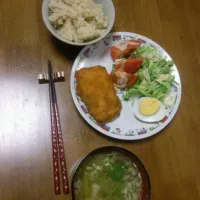 ファミチキ定食|おおくつさん