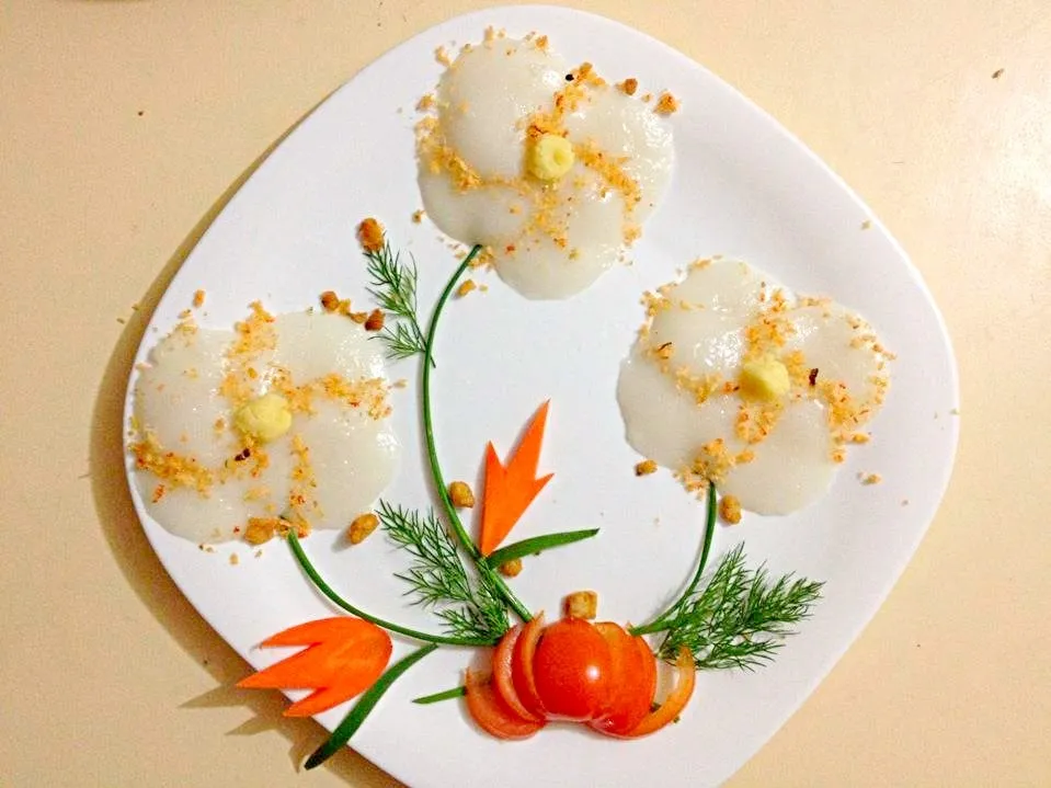 Steamed Rice Cakes with Cotton Shrimp and Mung Bean (Banh Beo)|Lynh Lynhさん