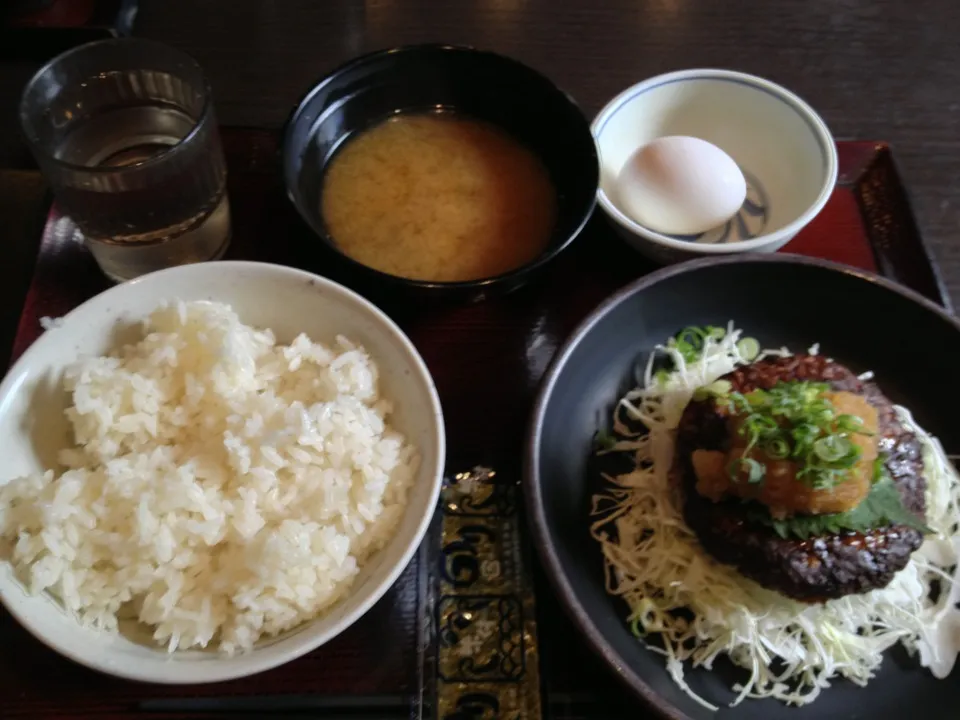 さっぱりハンバーグ定食|おっちさん