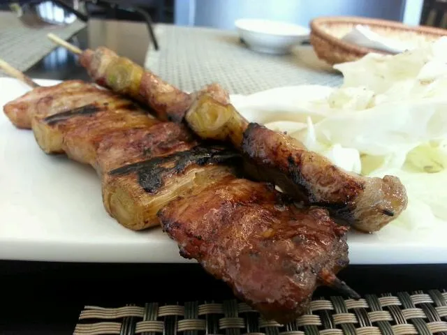 grilled pork and spring onion with teriyaki glaze. Simple and nice|Chef Shaneさん