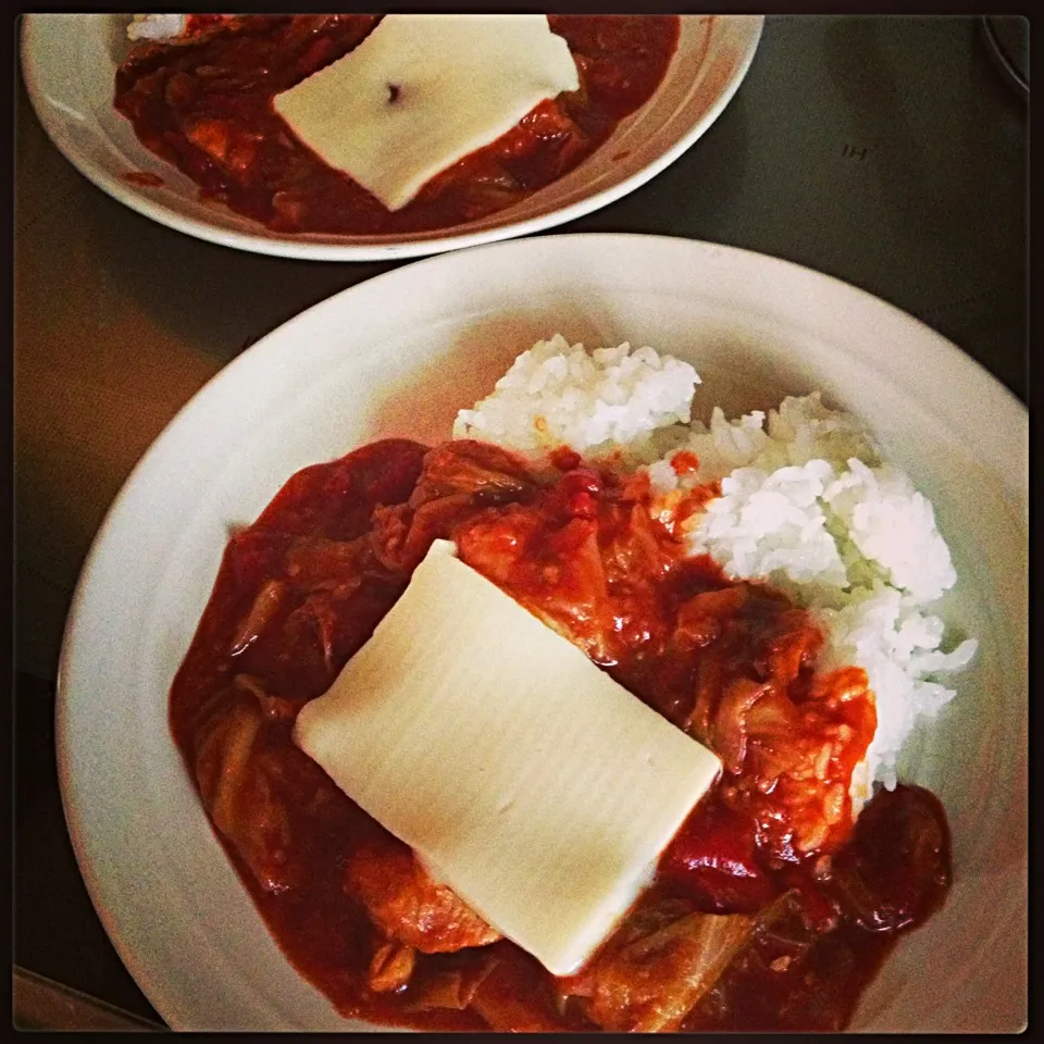 キャベツと鶏胸肉とトマトのカレー|ひとみさん