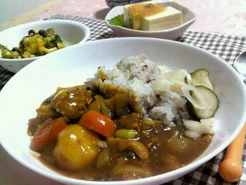 雑穀米でカレーライス♪|cookさん