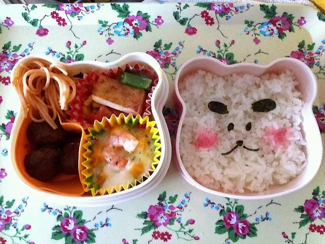 Snapdishの料理写真:幼稚園 年長２学期弁当(８月３０日)|Keiko Kosugeさん